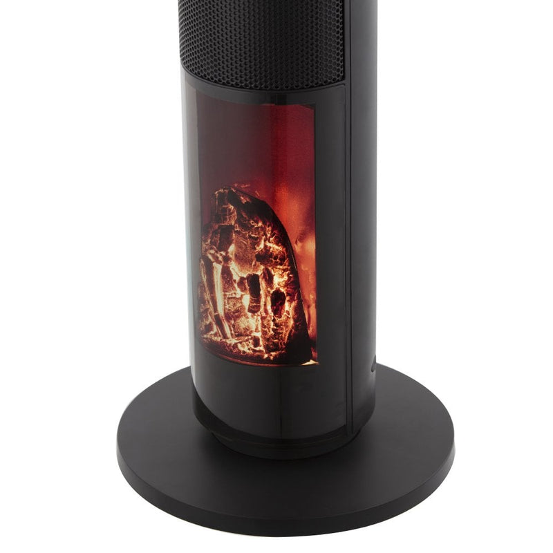 Black+Decker 2KW Ceramic Tower Heater with Flame Effect