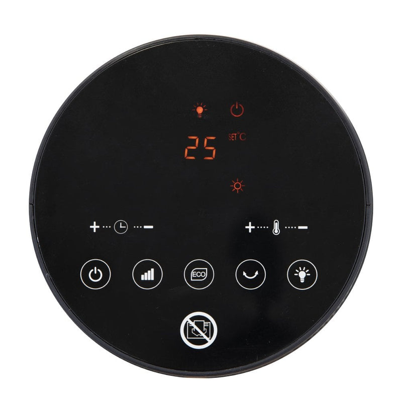 Black+Decker 2KW Ceramic Tower Heater with Flame Effect