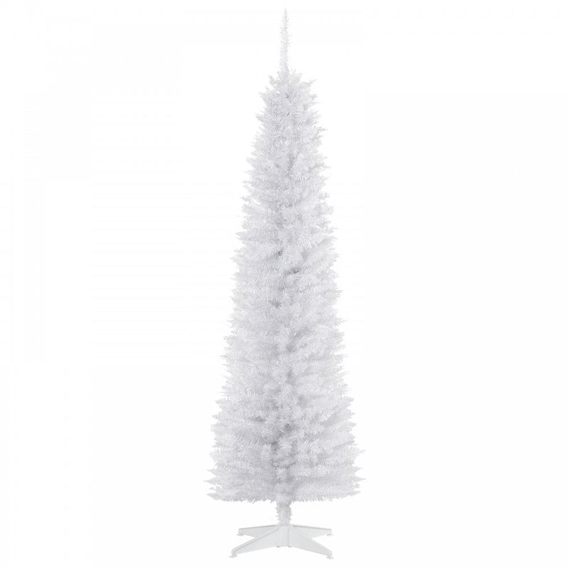 Christmas Time 5.9ft Artificial PVC Slimline Christmas Tree White