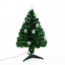 HOMCOM 3FT Green Fibre Optic Christmas Tree