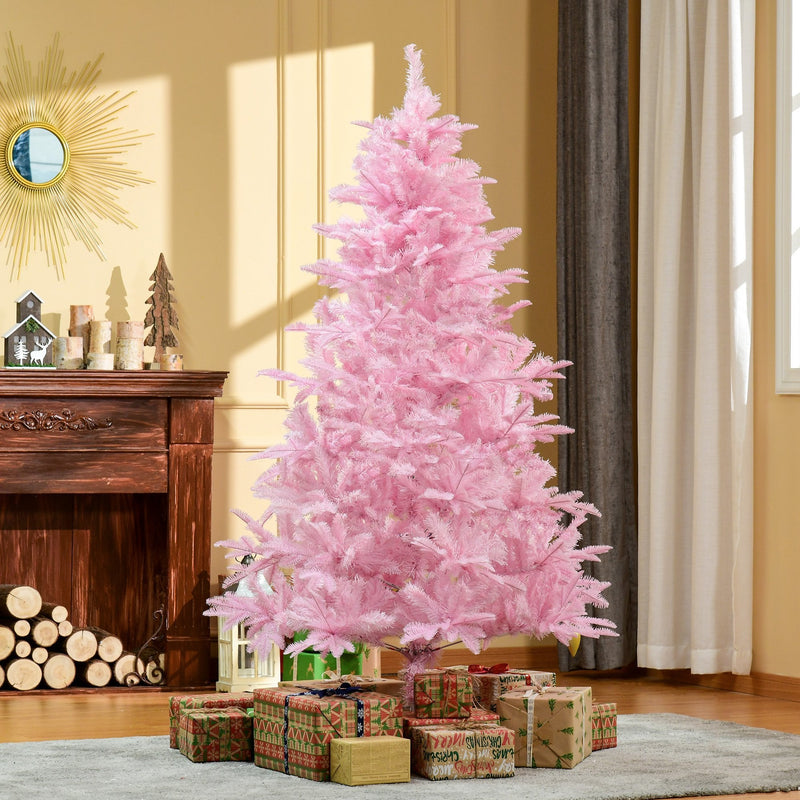 Christmas Time 6FT Pop-up Artificial Christmas Tree Xmas Holiday Tree Decoration Party Pink