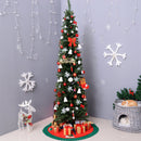 Christmas Time 2.1m Artificial Christmas Pine Tree W/Plastic Stand-Green