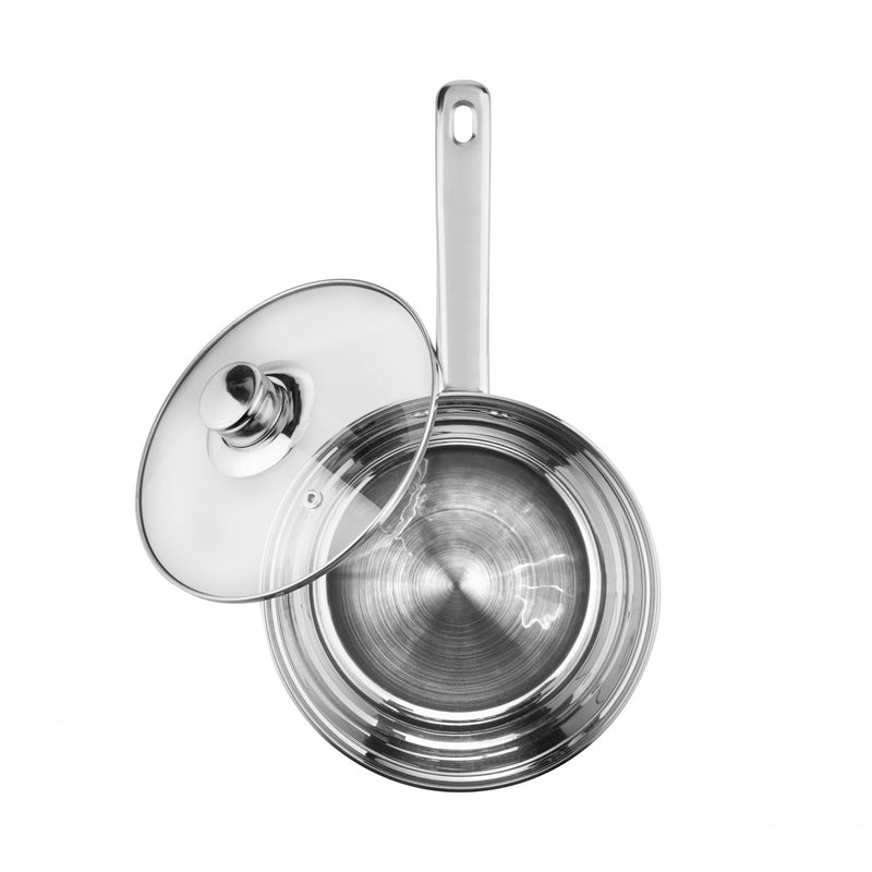 Lewis's Stainless Steel Saucepan 20cm - Silver