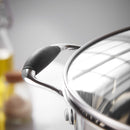 Lewis's Induction Stock Pot With Stainless Steel Lid (Silver, 28cm)