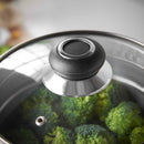 Lewis's Stainless Steel 3 Tier 18cm Steamer Pan With Glass Lid - Silver