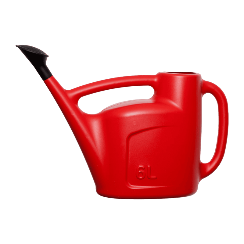 Silver & Stone Watering Can 6 Litre - Red