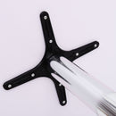 Adjustable Aluminium Bar Table Round Tabletop Dining Wine Pub Stainless Steel Height 70-110cm Metal W/Chromed Base Style-Silver