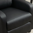 Recliner Black Sofa Chair PU Leather Massage Armcair w/ Footrest and Remote Control for Living Room, Bedroom, Home Theatre