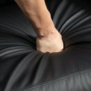 Recliner Black Sofa Chair PU Leather Massage Armcair w/ Footrest and Remote Control for Living Room, Bedroom, Home Theatre