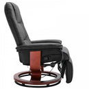 Recliner Chair, PU Leather, 100H cm-Black