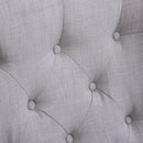 Fabric Tufted Accent Armchair - Grey