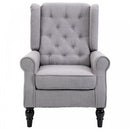 Fabric Tufted Accent Armchair - Grey