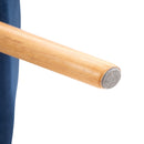 Faux Velvet Upholstered Wide Accent Chair - Blue