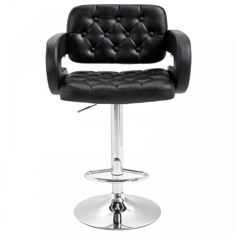 Bar Stool, Gas Lift, PU - Black