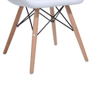Office Padded Chic Faux Leather Lounge Chair W/Solid Wooden Legs & Arm Rest-White