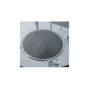 5Pcs Tempered Glass Metal Dining Set Table Chairs Contemporary Modern Furniture-Grey