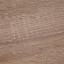 Dining Table Drop Leaf Metal Frame MDF Top Folding Expandable 6 Person Oak