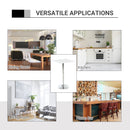 Square Height Adjustable Bar Table Counter Pub Desk with Metal Base for Home Bar, Dining Room, Kitchen, White Multi-role Modern Top Sturdy