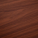 MDF 2-Seater Bar Stool & Table Set w/Bottle Storage Shelf  - Wood Tone