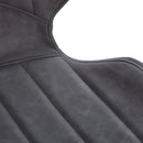 PU Leather Upholstered Set-of-2 Moulded Dining Chairs Grey