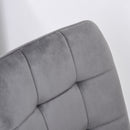 Flannelette Tufted Twin-Pair Dining Chairs Grey