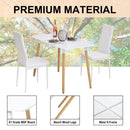Scandinavian Dining Table With Adjustable Foot Pads Workstation Home Furniture Beech Wood Legs