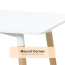 Scandinavian Dining Table With Adjustable Foot Pads Workstation Home Furniture Beech Wood Legs