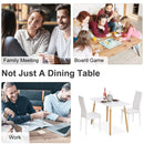 Scandinavian Dining Table With Adjustable Foot Pads Workstation Home Furniture Beech Wood Legs