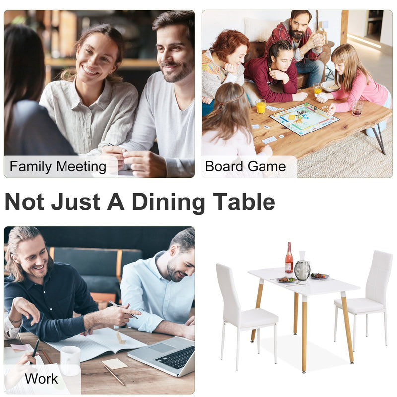 Scandinavian Dining Table With Adjustable Foot Pads Workstation Home Furniture Beech Wood Legs