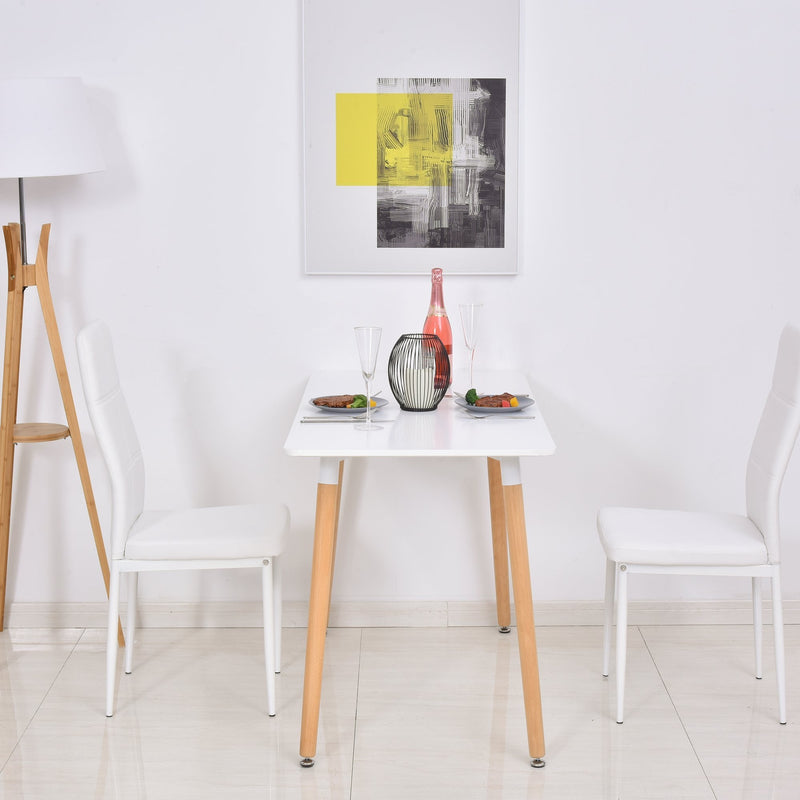 Scandinavian Dining Table With Adjustable Foot Pads Workstation Home Furniture Beech Wood Legs