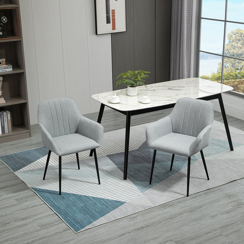 Grey dining chairs metal legs deals