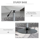 Dining Height Bar Stool Velvet-Touch Tufted Fabric - Cream White