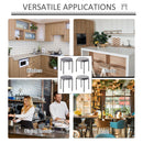 Backless Stackable Dining Stools Velvet-Touch Fabric Upholstered Round Chair with Steel Legs, Set of 4, Grey 4