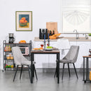 High Back Dining Chairs Modern Upholstered Velvet-Touch Fabric Accent Chairs with Metal Legs for Kitchen, Set of 2, Green