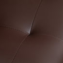 Bar stools Set of 2 Adjustable Height Swivel Bar Chairs with Footrest for Kitchen, Counter, Home Bar - Brown