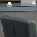 Bar stools Set of 2 Adjustable Height Swivel Bar Chairs with Footrest for Kitchen, Counter, Home Bar, Grey Modern