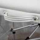 PVC Upholstered Portable Massage Table Beauty Bed w/ Carry Case - White