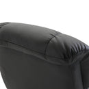 Luxury Faux leather Chair Recliner Electric Massage Chair Sofa 10 Massager with Foot Stool Black Faux Leather, Footrest
