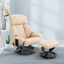 Luxury Faux leather Chair Recliner Electric Massage Chair Sofa 10 Massager with Foot Stool White Faux Leather, Footrest