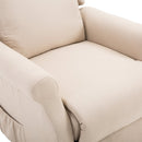Lift Armchair Electric Power Stand Assist Recliner Chair w/ Remote Control Linen Fabric Beige