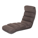 Folding Floor Sofa Bed Adjustable Lounger Sleeper Futon Mattress Chair W/Pillow-Brown