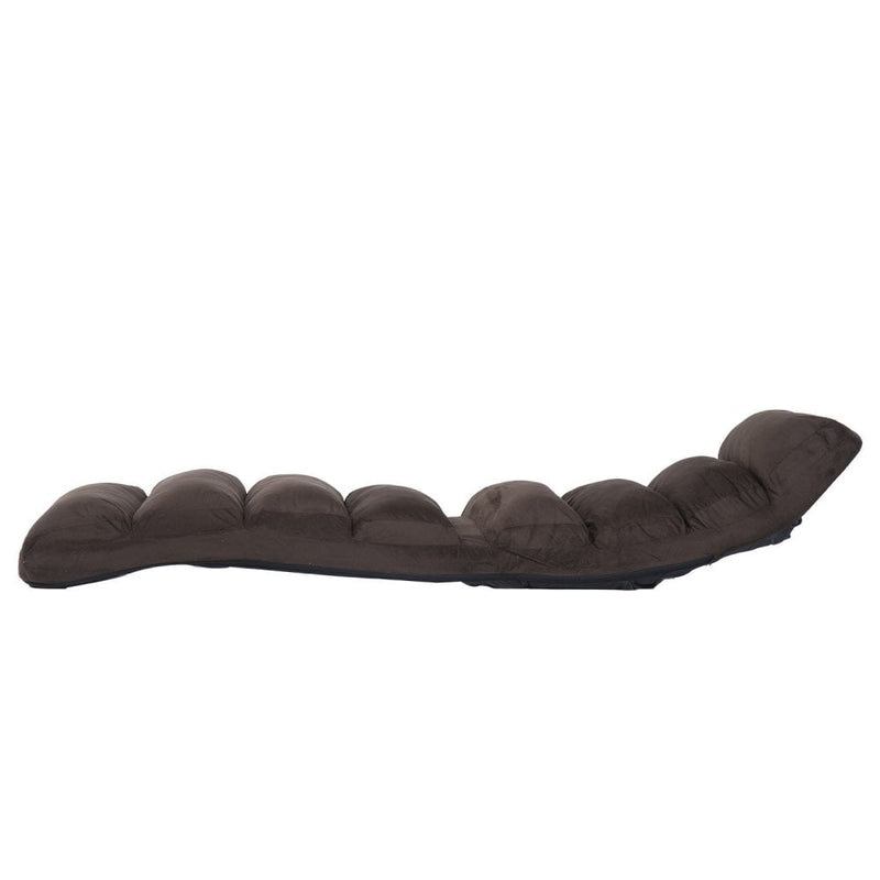 Folding Floor Sofa Bed Adjustable Lounger Sleeper Futon Mattress Chair W/Pillow-Brown