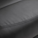 Manual Armchair Recliner, PU Leather-Black
