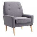Armchair, 78Wx68Dx99H cm-Light Grey