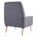 Armchair, 78Wx68Dx99H cm-Light Grey