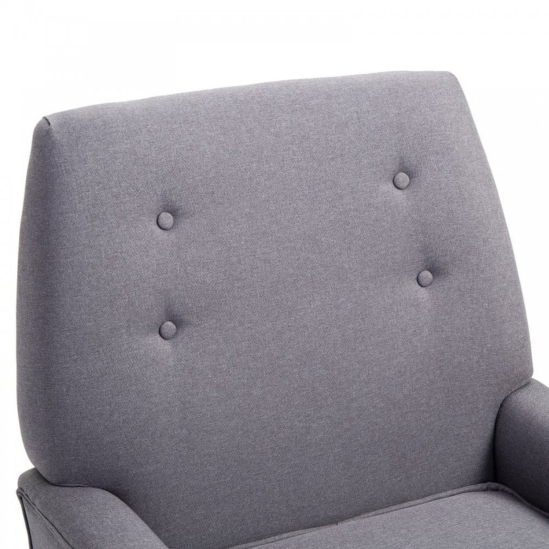 Armchair, 78Wx68Dx99H cm-Light Grey