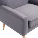 Armchair, 78Wx68Dx99H cm-Light Grey