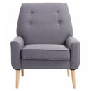 Armchair, 78Wx68Dx99H cm-Light Grey