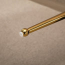 Pink Velvet-Touch Vanity Chair Makeup Chair with Golden Metal Legs for Living Room & Dining Room