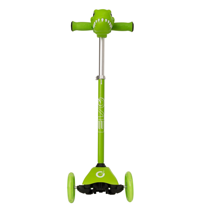 Evo Character Head Light up 3 Wheel Mini Cruiser- Dino